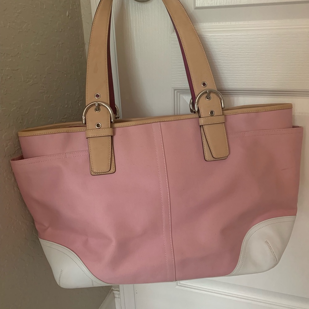 Coach Pink Diaper Bag